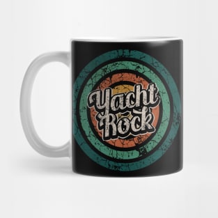 Yacht Rock // Retro Circle Crack Vintage Mug